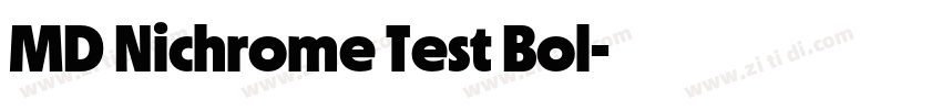 MD Nichrome Test Bol字体转换